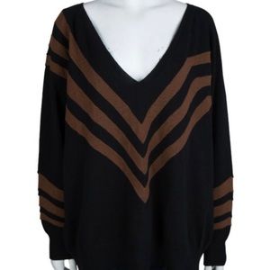 Prada v neck black sweater size S